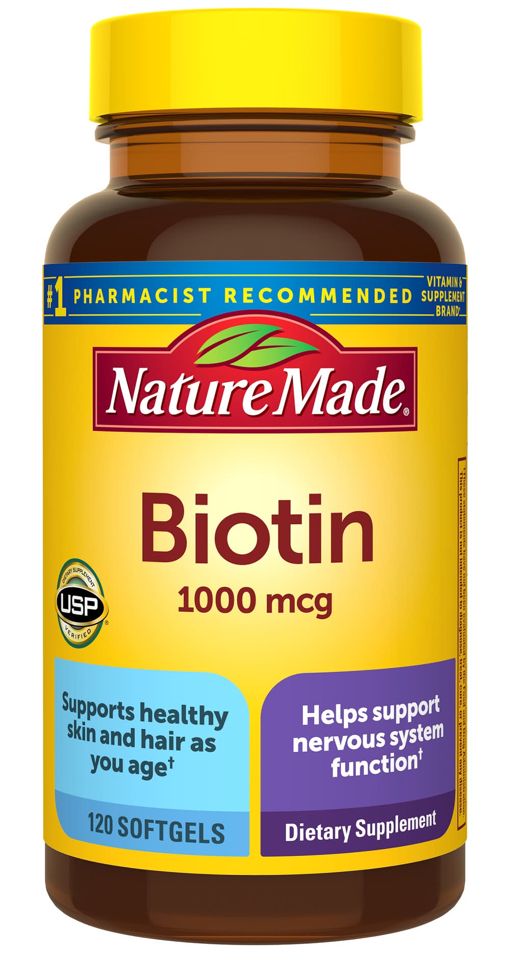 Nature Made Biotin 1000 Mcg Softgels (1.76 oz, 120 ct)