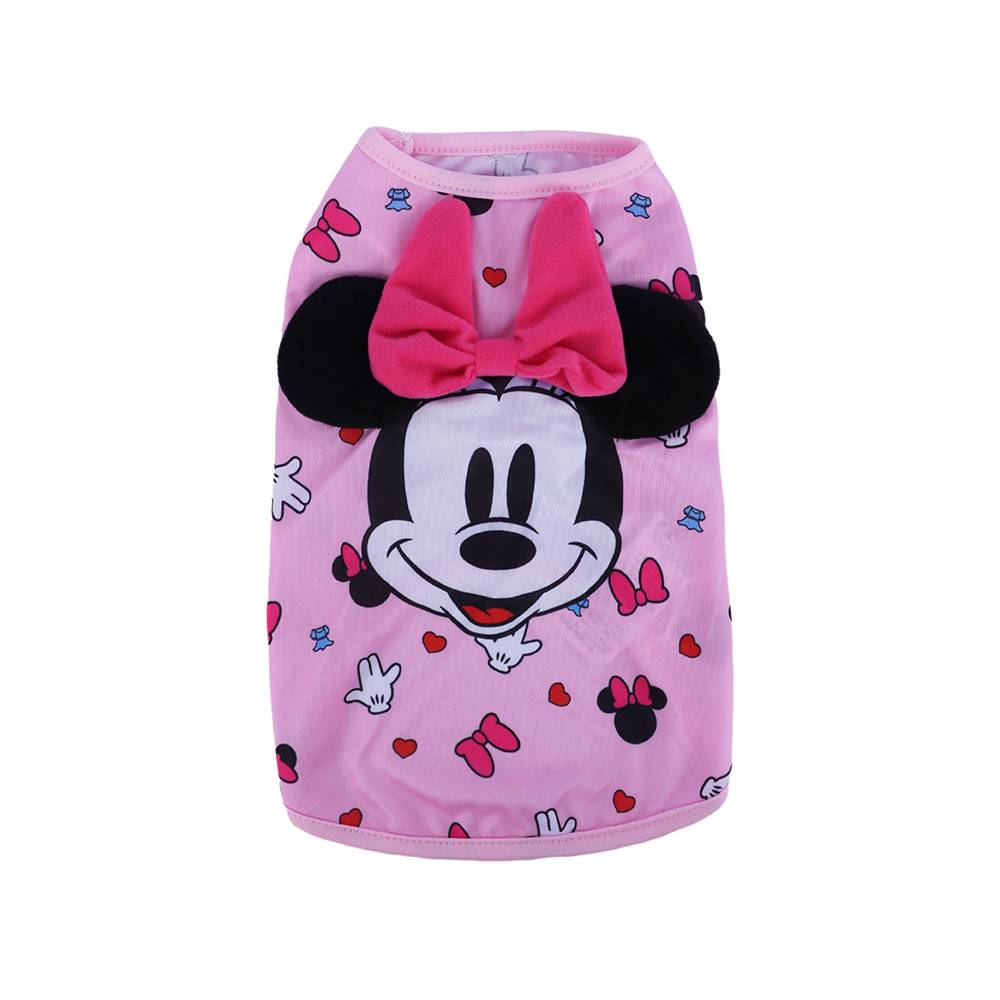 Ropa Para Mascota Camisa 100% Poliéster Rosa      Minnie Mouse Disney