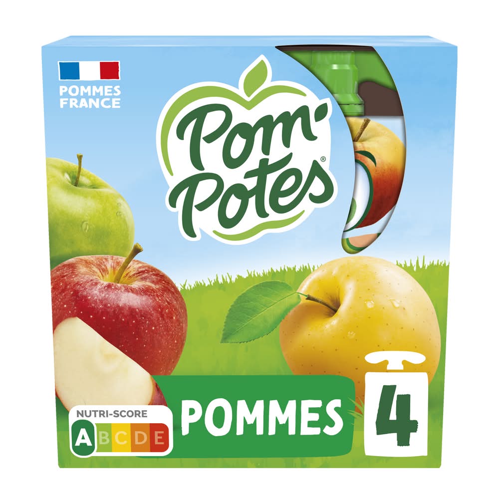 Pom'Potes - Compote de pomme allégée en sucres (360g)