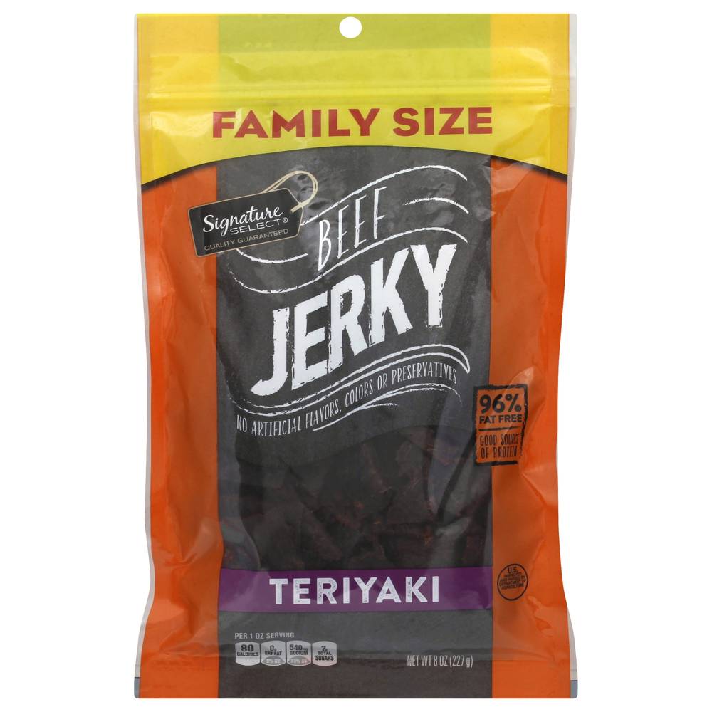 Signature Select Family Size Jerky Beef Teriyaki (8 oz)