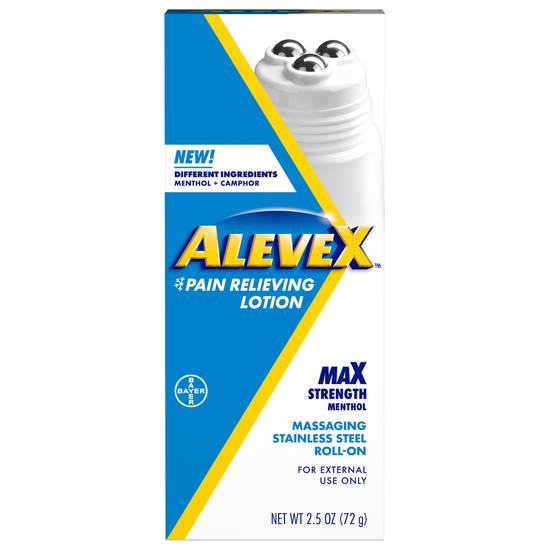 Alevex Max Strength Menthol Pain Relieving Lotion