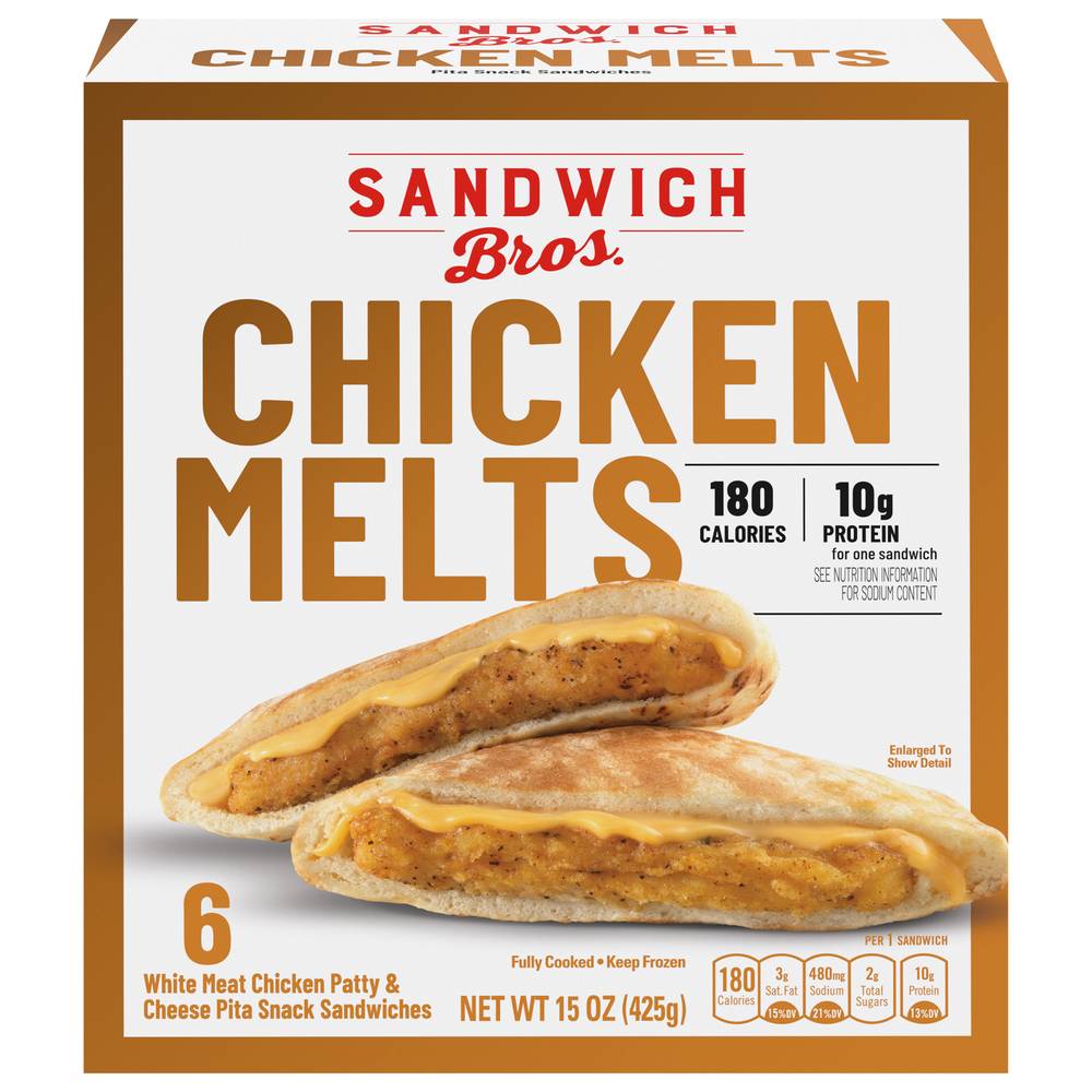 Sandwich Bros Chicken Melts Sandwiches (6 ct)