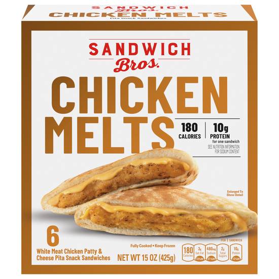 Sandwich Bros Chicken Melts Sandwiches (6 ct)