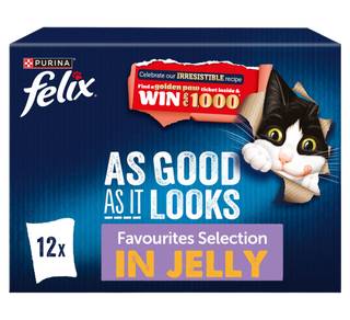 FELIX As Good As it Looks Favourites Selection Wet Cat Food 12x85g