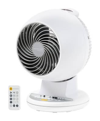 Woozoo Compact Oscillating Air Circulator Fan With Remote, White