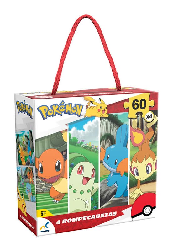 Novelty rompecabezas de pokemon infantil (4 un)