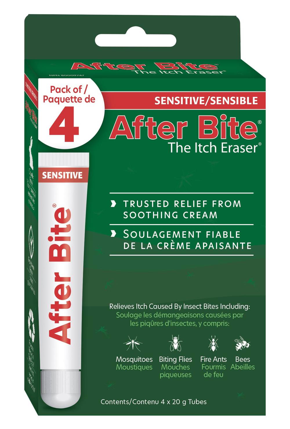 After Bite Sensible - Soulagement Des Démangeaisons, Paquet De 4 / After Bite Sensitive Itch Eraser, 4-Pack