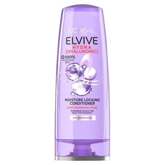 L'oreal Elvive Hydra Hyaluronic Acid Conditioner 250ml, Moisturising For Dehydrated Hair