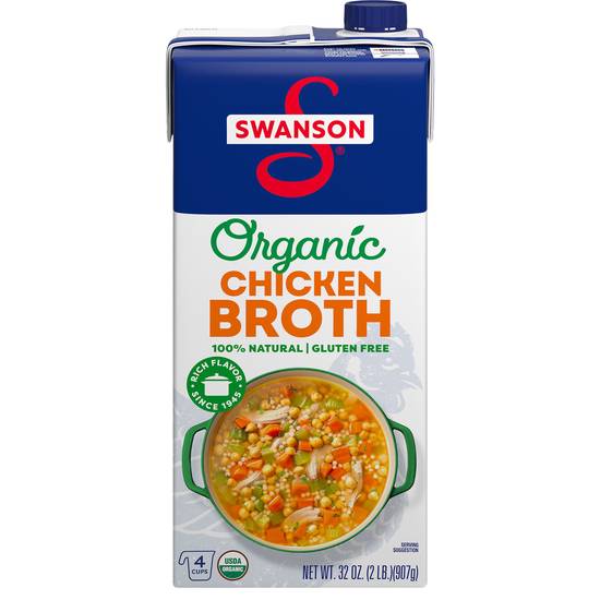 Swanson Organic Free-Range Chicken Broth