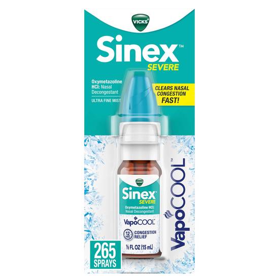 Vicks Sinex SEVERE Ultra Fine Nasal Mist with VapoCOOL, 0.5 OZ