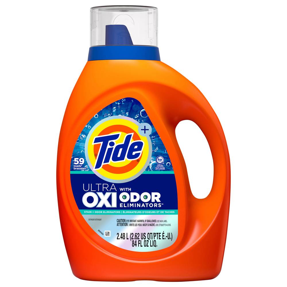 Tide Ultra Oxi With Odor Eliminators Liquid Laundry Detergent (84 oz)