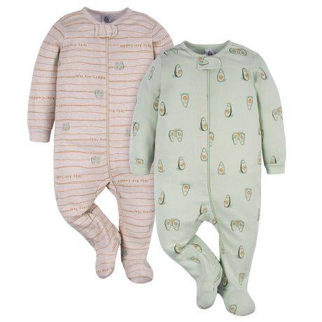 Gerber 2-Pack Baby Sleep ''N Play (Color: Green, Size: 3-6 Months)