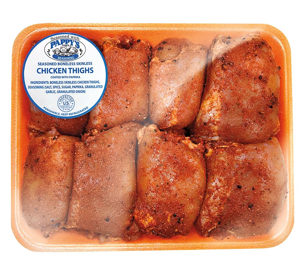 Pappy's Seasoned Boneless Chicken Thighs