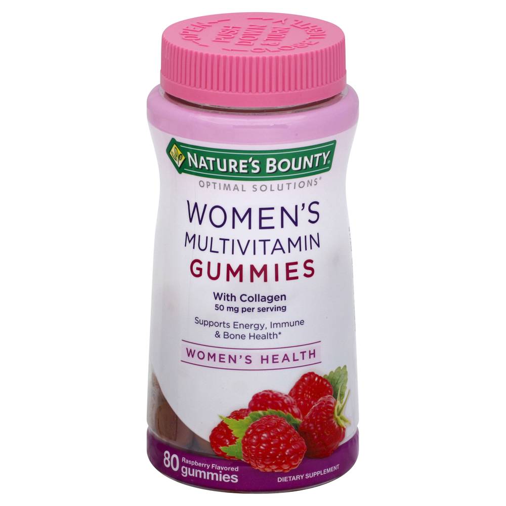 Nature's Bounty Women's Multi Vitamin 50 mg Raspberry Flavored Gummies (80 ct)