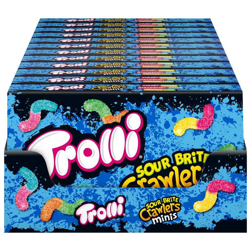 Trolli Sour Brite Crawlers Minis Gummi Candy (3.5 oz)