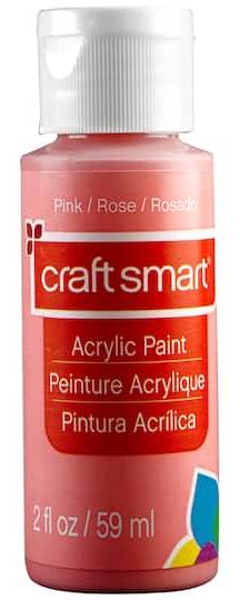 Craft Smart Acrylic Paint, Pink (2 fl oz)