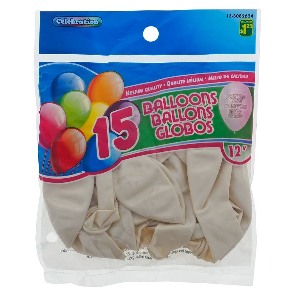 Pearlized Finish Balloons - White 20pcs