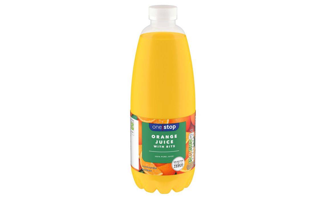 One Stop Orange Juice With Bits 1 litre (392546)