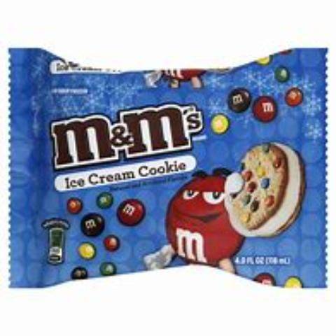 M&M Ice Cream Cookie Sandwich 4oz