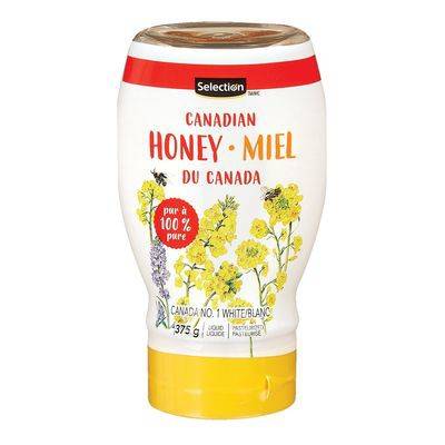 Selection miel liquide dans bouteille comprimable (375 g) - liquid honey in squeeze bottle (375 g)