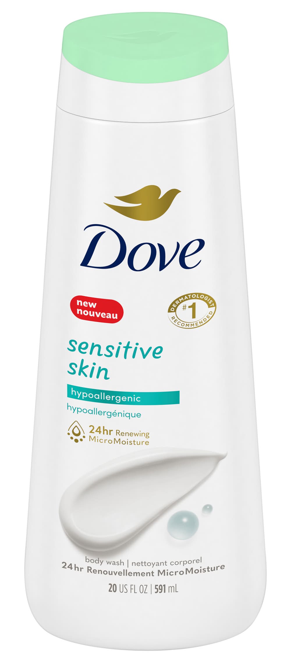 Dove Sensitive Skin Nourishing Body Wash (22 fl oz)
