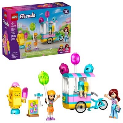 LEGO Friends Ice Cream & Balloon Stand Building Toy Set 6+ Years 42692 (107 ct)
