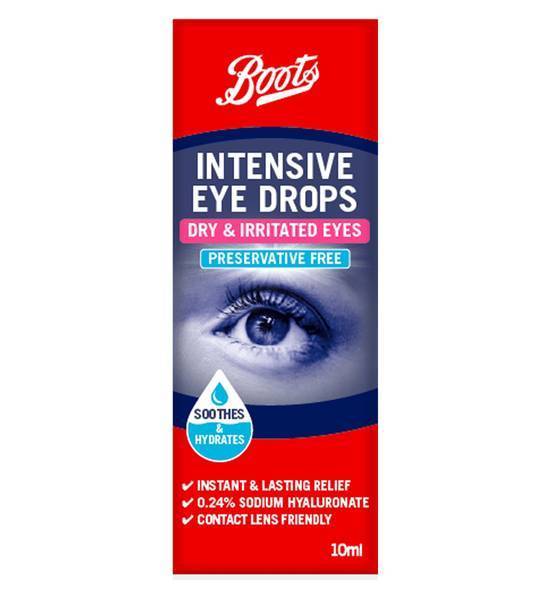 Boots Intensive Dry & Irritated Eyes Preservative Free Eye Drops (10ml)