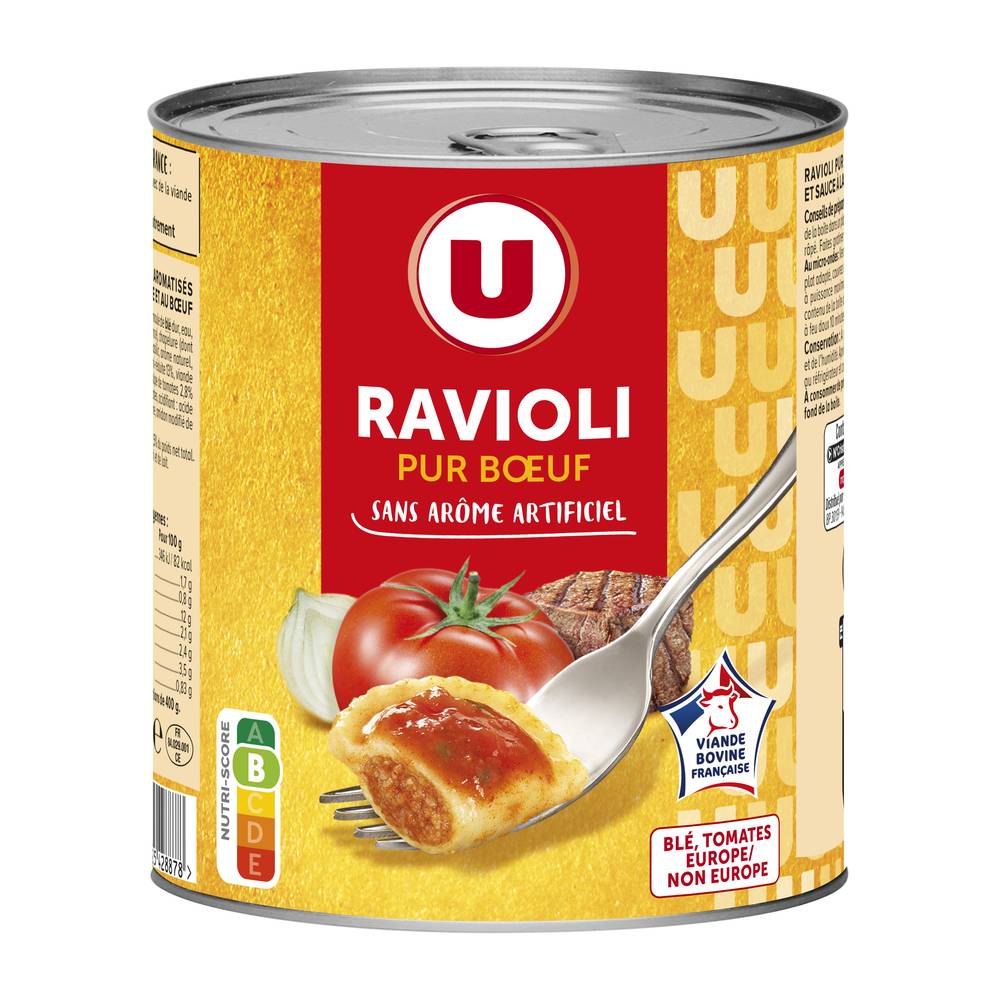 Les Produits U - Ravioli pr boeuf (800g)