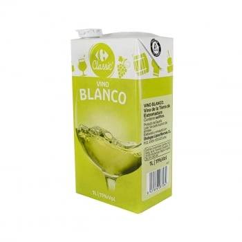 Vino blanco Carrefour Classic brik 1 l.