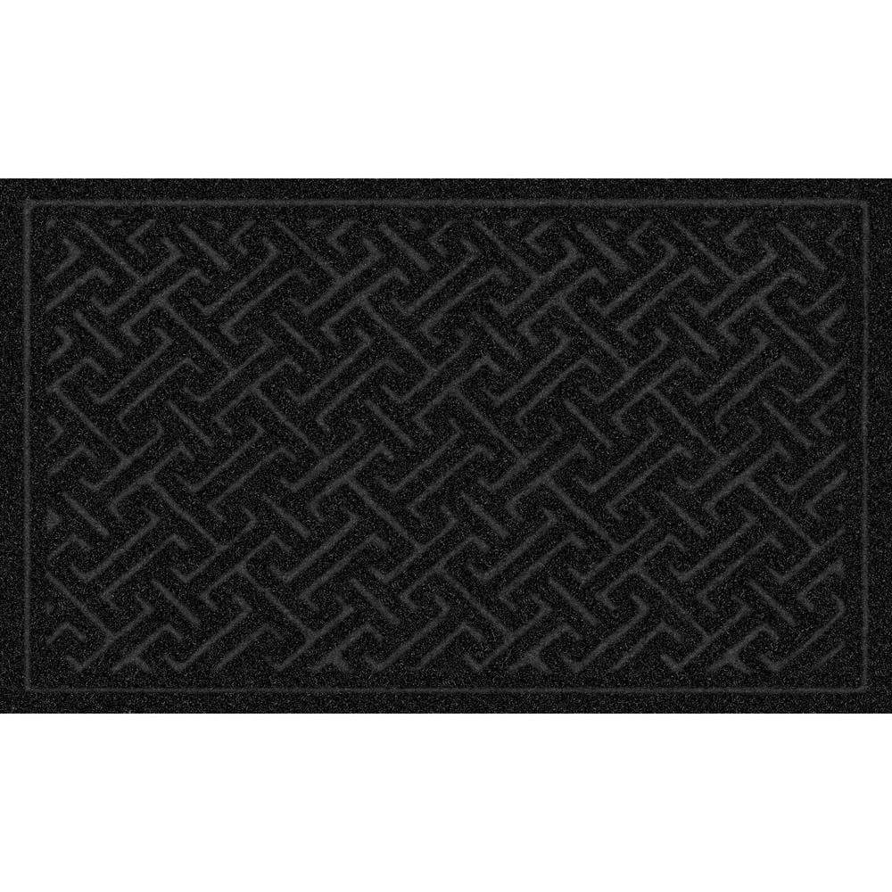 Trafficmaster Black Ibeam 18 In. X 30 In. Door Mat