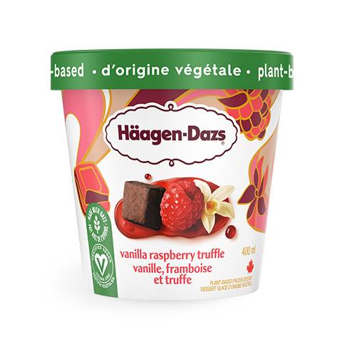 Häagen-Dazs Plant-Based Truffle (vanilla-raspberry)