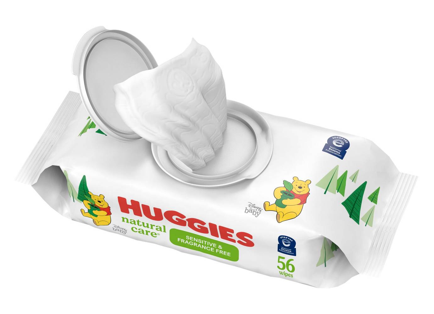 Huggies Natural Care Sensitive & Fragrance Free Baby Wipes (56 ct)