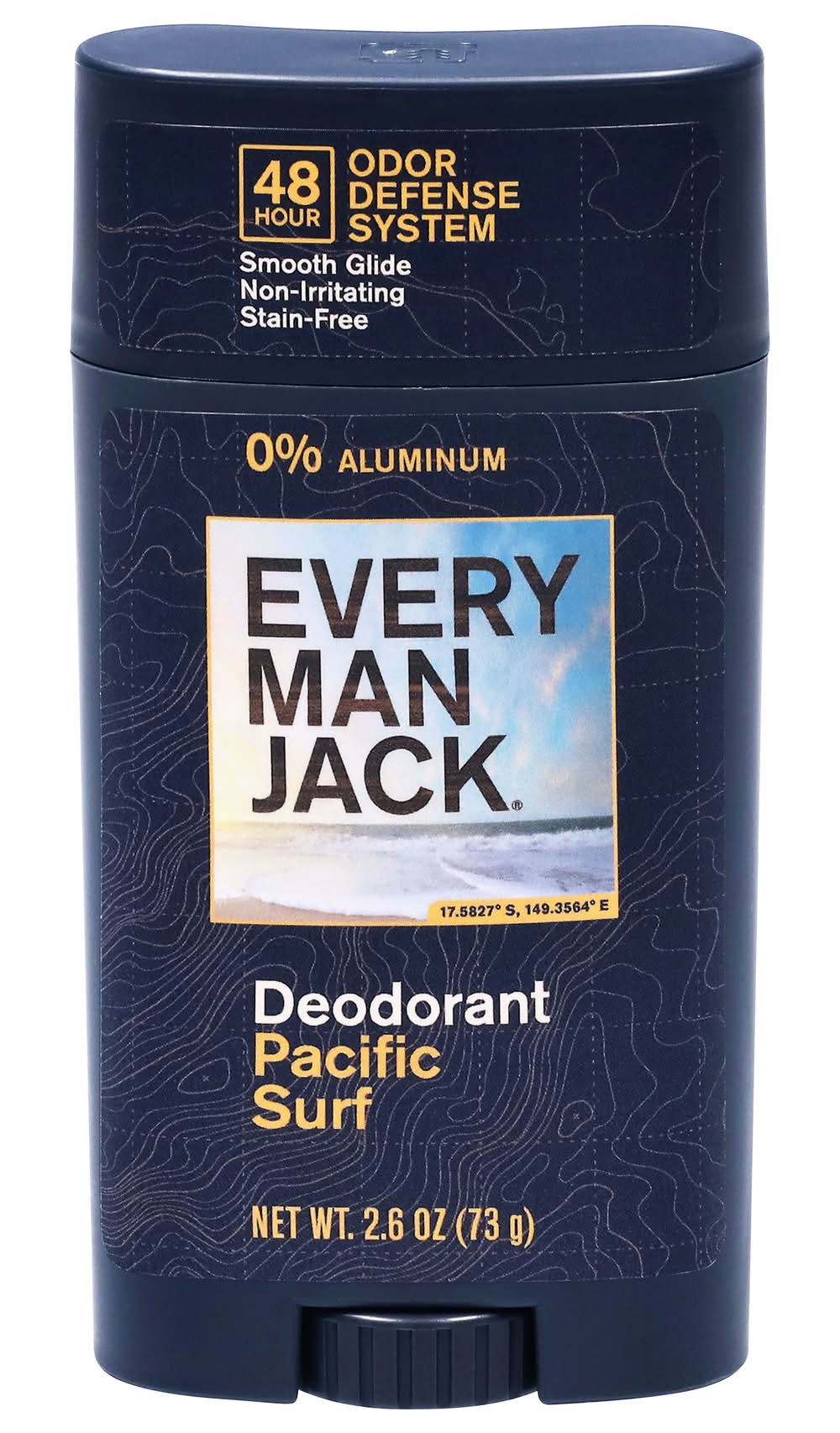 Every Man Jack 48-Hour Odor Defense Deodorant, Pacific Surf (2.6 oz)