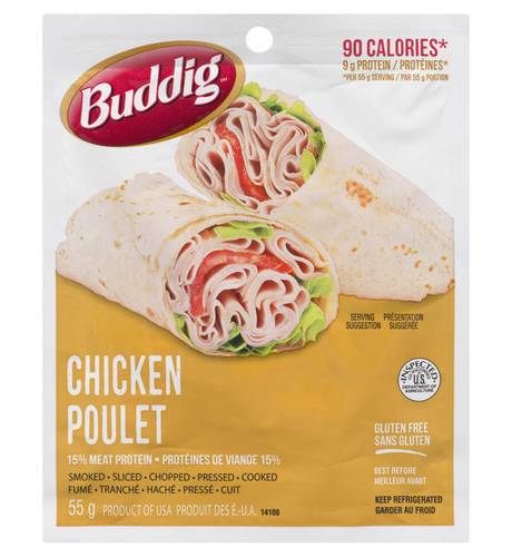 Buddig Poulet Fumé 55 G / Buddig Smoked Chicken 55 g