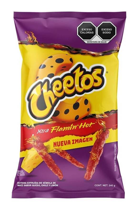 Cheetos · Flamin hot botana de sémola de maíz, surtido (240 g)