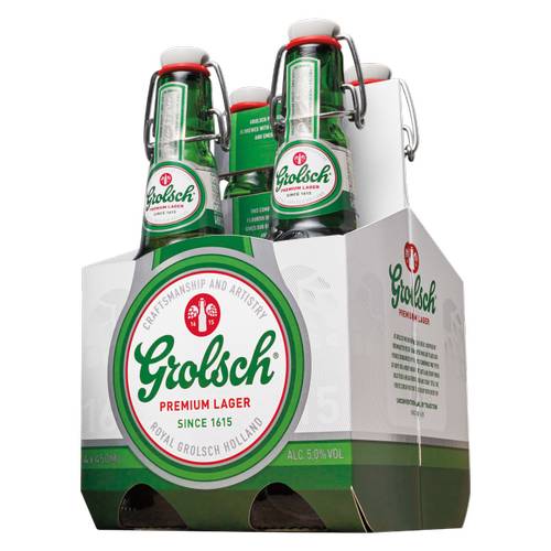 Grolsch Premium Pilsner Lager (4 x 15.2 fl oz)