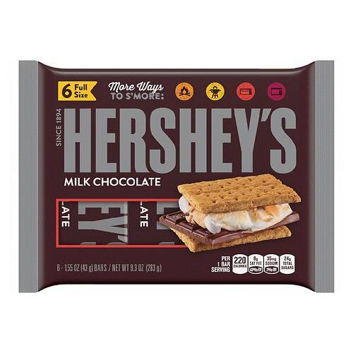 Order Hershey's Milk Chocolate 6 PK food online from Walgreens store, Roswell on bringmethat.com