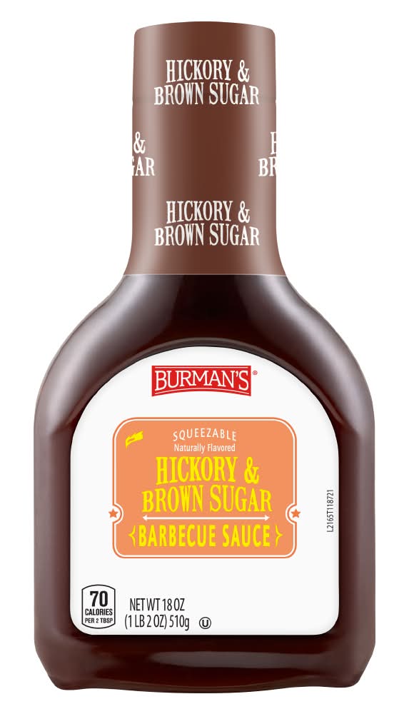Burman's Barbecue Sauce, Hickory & Brown Sugar (18 oz)