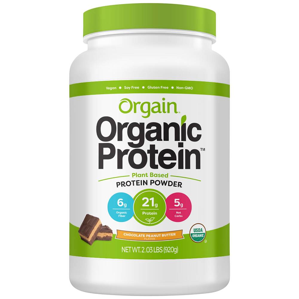Organic Plant-Based Vegan Protein - Chocolate Peanut Butter (20 Servings)