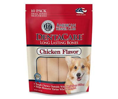 AKC Dentacare Long-Lasting Dog Chews, Chicken, Small (15.8 oz, 10 ct)