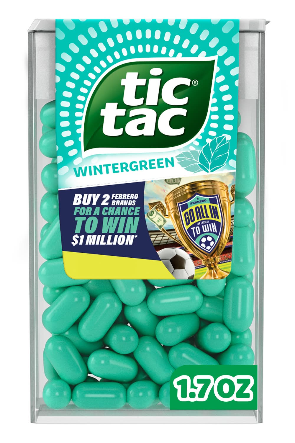 Tic Tac Wintergreen Mints (1.7 oz, 100 ct)
