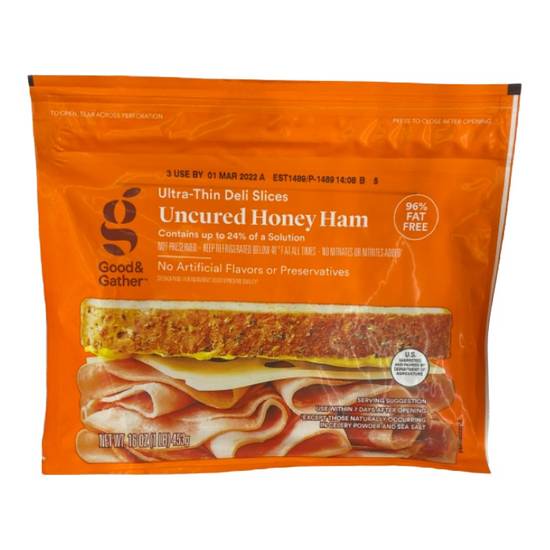 Good & Gather Uncured Honey Ham