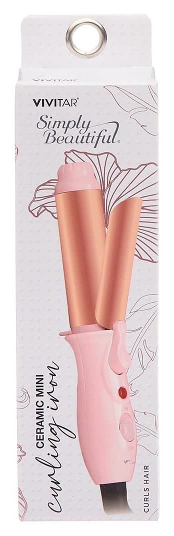 Vivitar Simply Beautiful Ceramic Curling Iron Mini