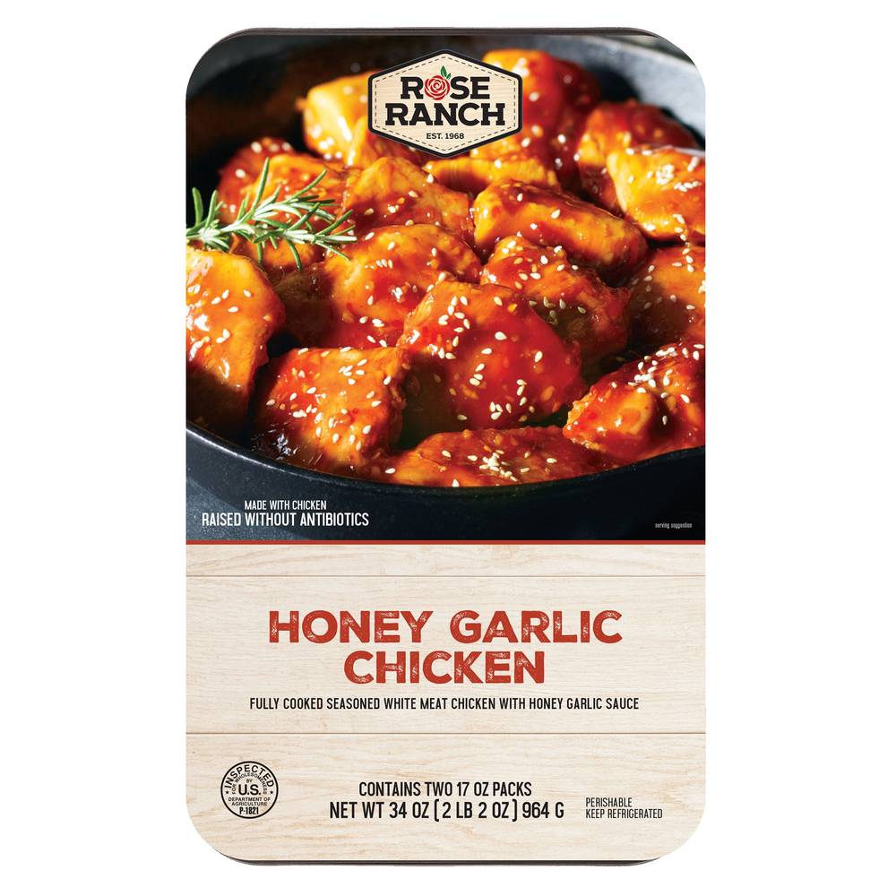 Rose Ranch Honey Garlic Chicken (34 oz, 2 ct)