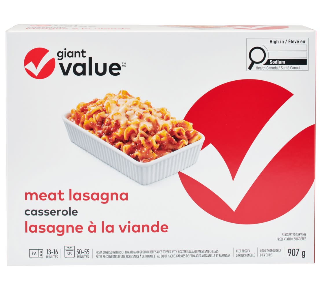 Giant Value Meat Lasagna (907 g)
