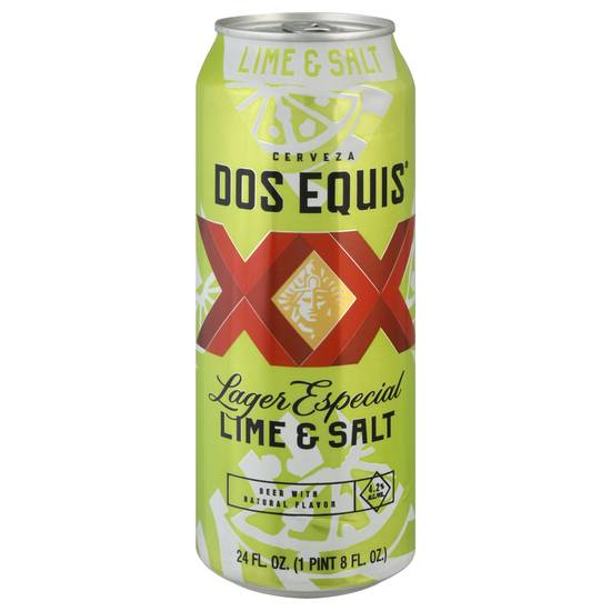Dos Equis Lager Especial Beer (24 fl oz) (lime-salt)