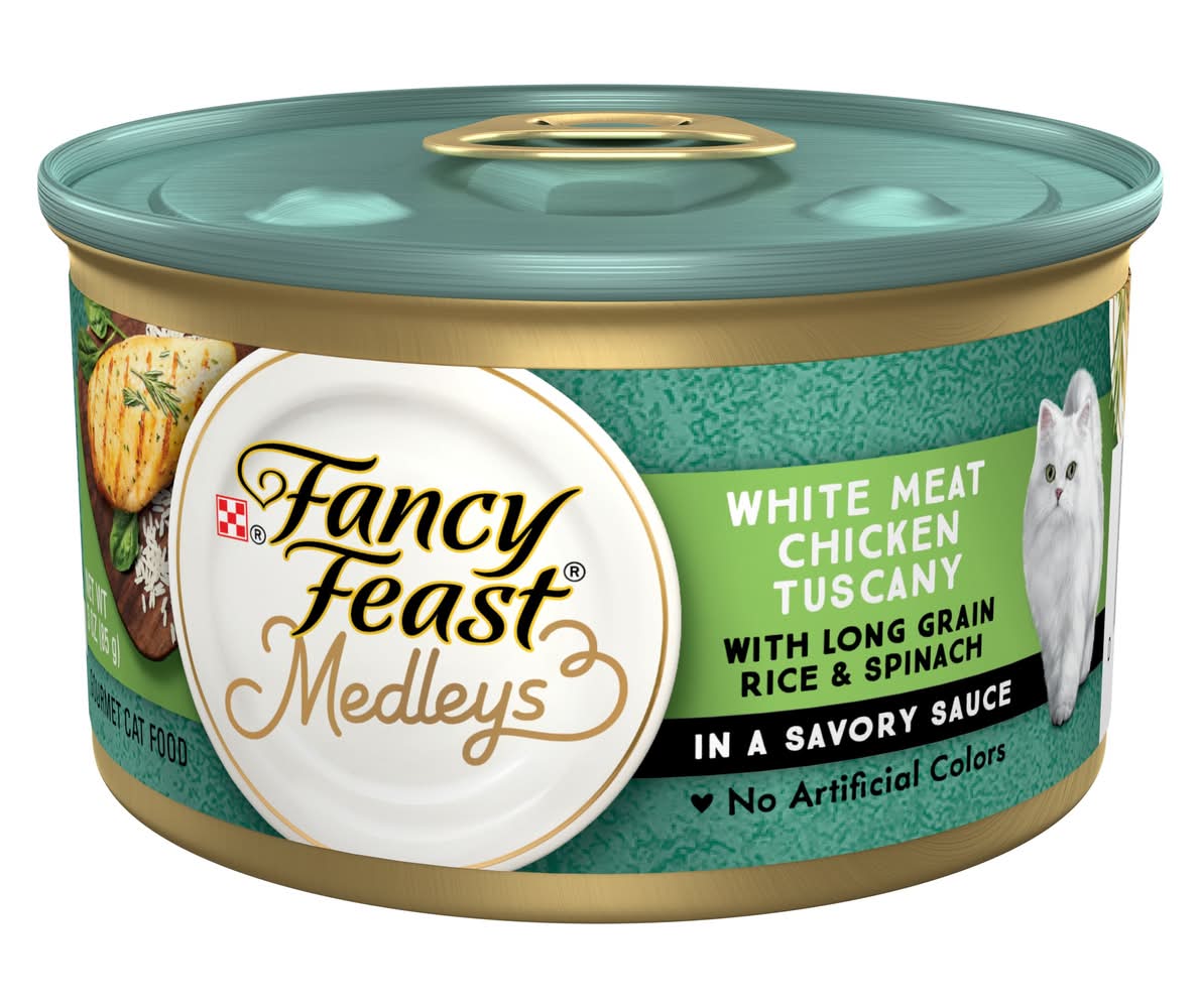Fancy Feast® Medleys Adult Cat Wet Food - 3 OZ (Flavor: Chicken, Color: Assorted, Size: 3 Oz)