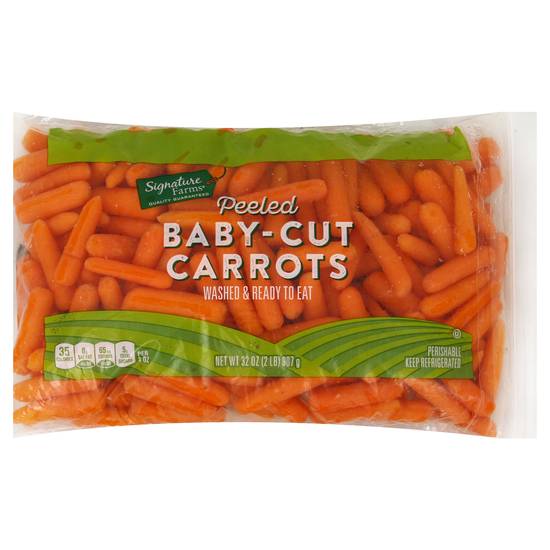 Signature Farms Peeled Baby-Cut Carrots (32 oz)