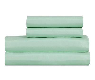 Microfiber Sheet Set, Queen, Frosty Green (4 ct)