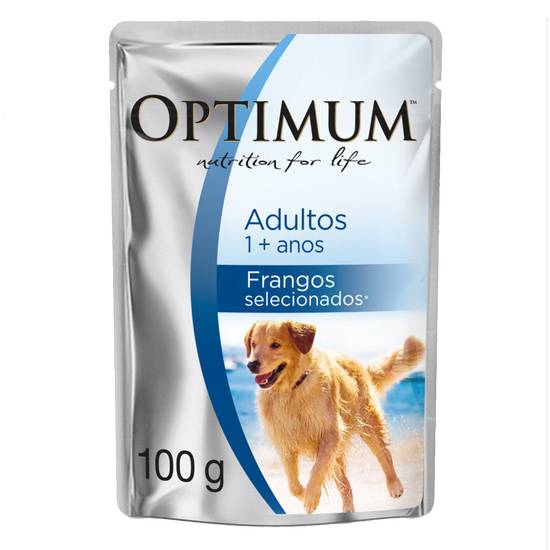 Optimum ração úmida frangos selecionados para cães adultos (100 g)